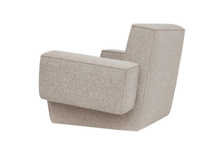 Hunk lounge chair with arm rest, Swan Hem