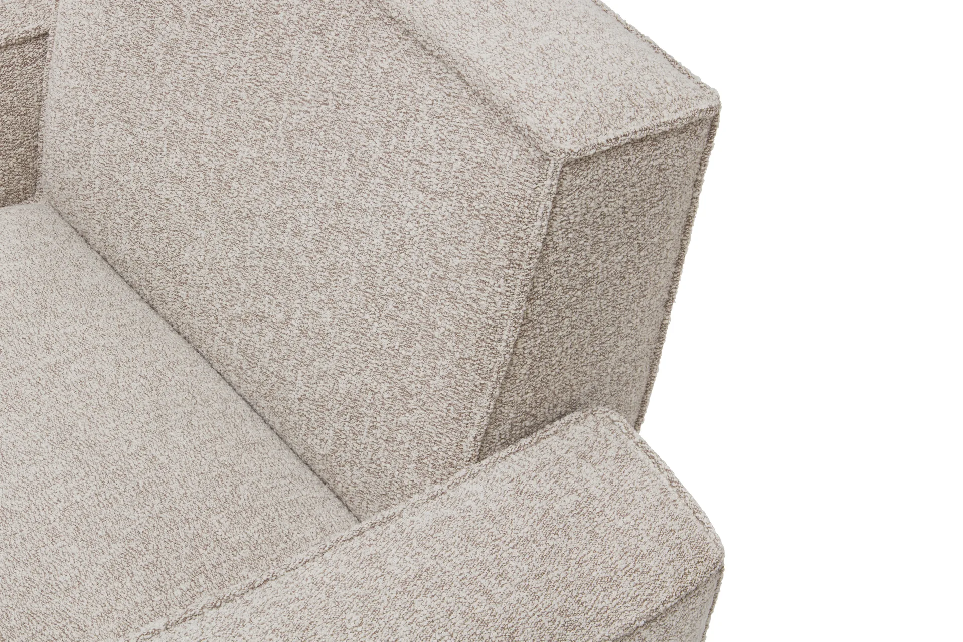 Hunk lounge chair with arm rest, Swan Hem