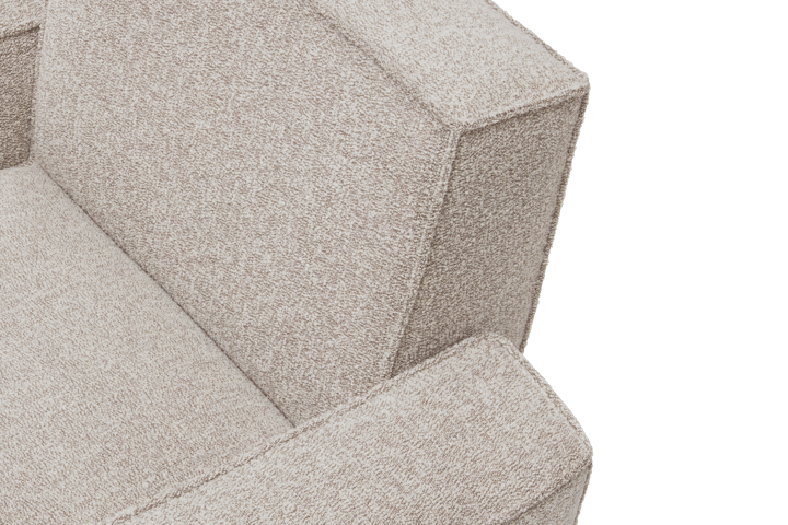 Hunk lounge chair with arm rest, Swan Hem