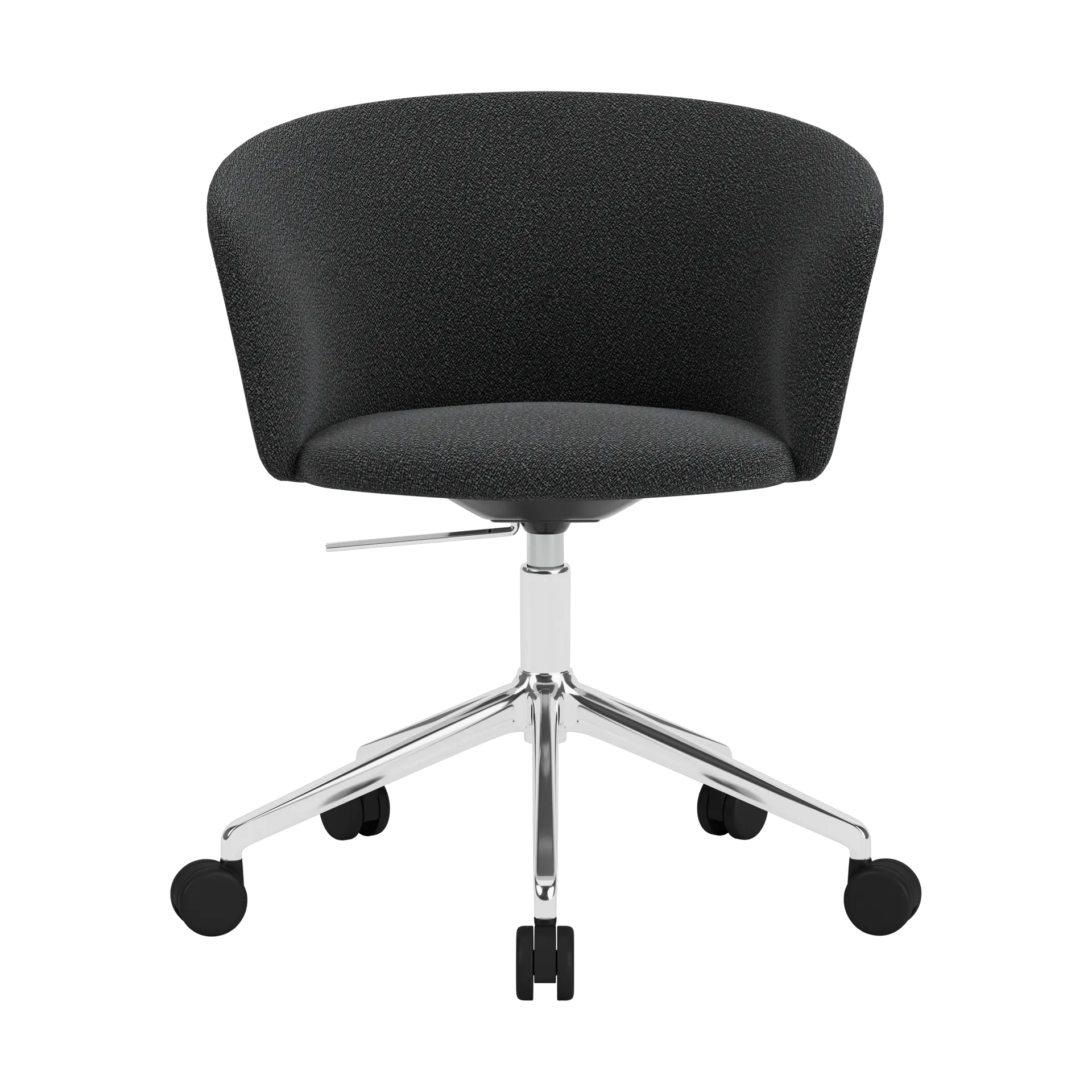 Kendo Swivel office chair with 5 wheels, Graphite-polished aluminium Hem