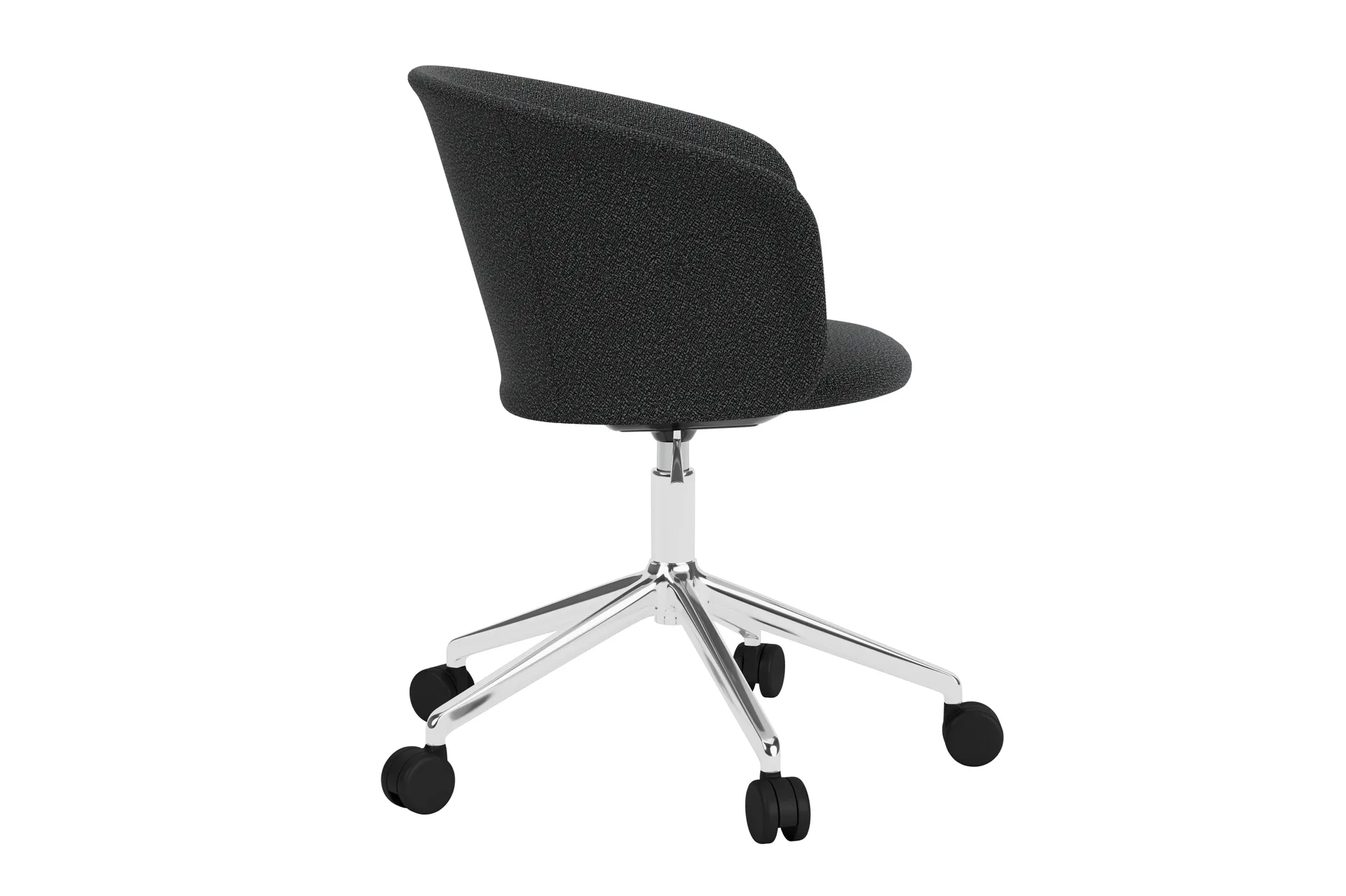 Kendo Swivel office chair with 5 wheels, Graphite-polished aluminium Hem
