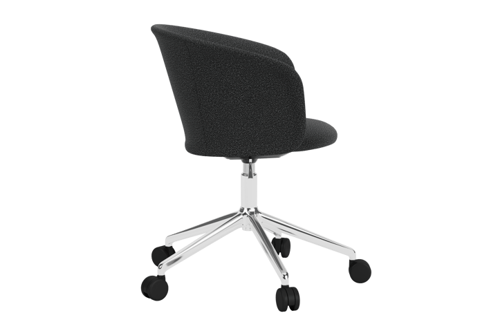 Kendo Swivel office chair with 5 wheels, Graphite-polished aluminium Hem