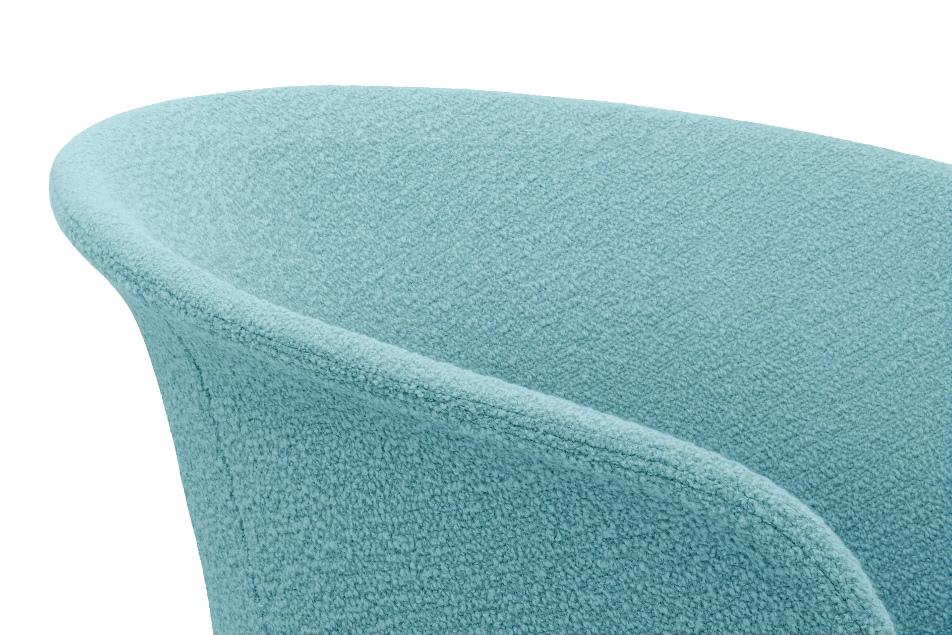 Kendo Swivel office chair with 5 wheels, Icicle-polished aluminium Hem