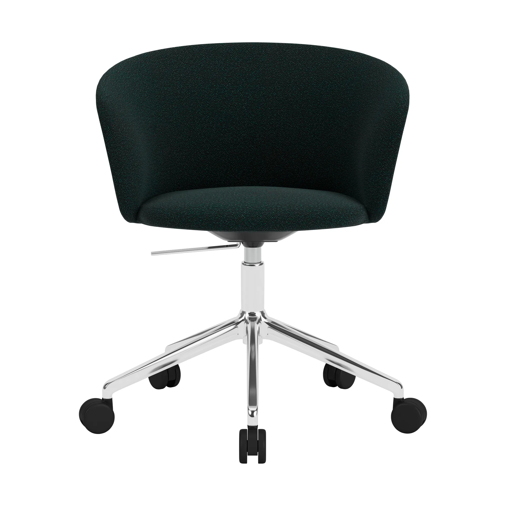 Kendo Swivel office chair with 5 wheels, Pine-polished aluminium Hem