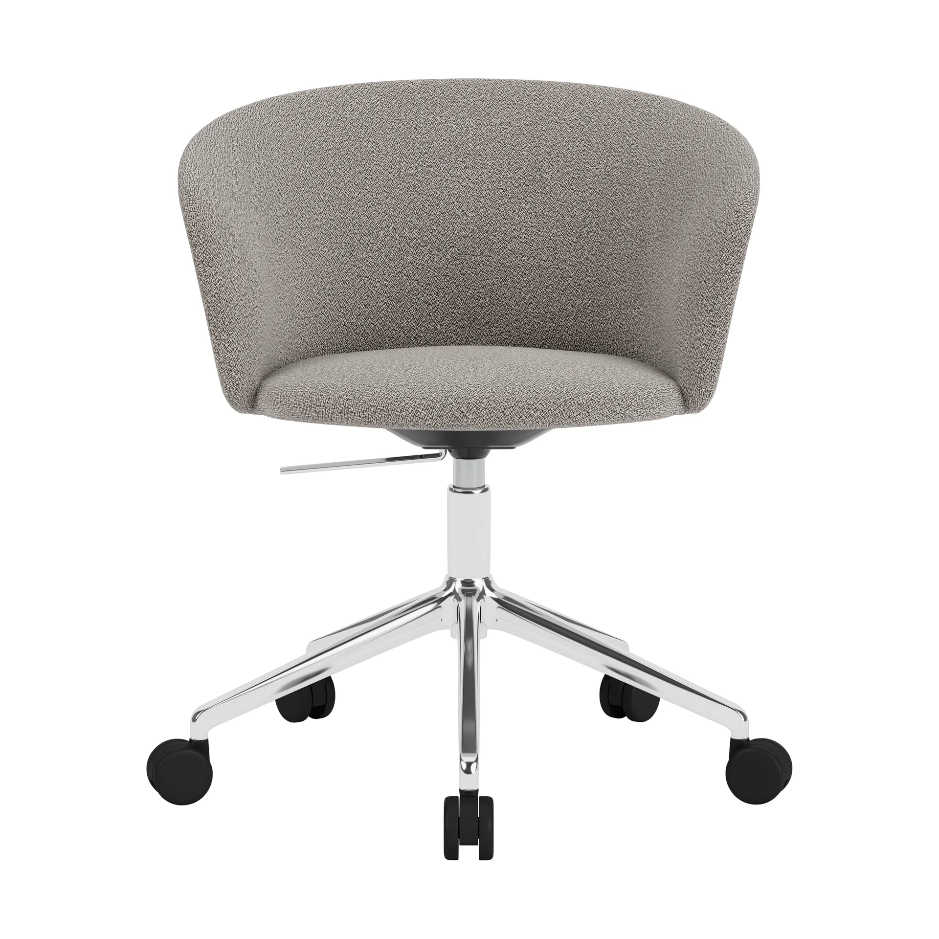 Kendo Swivel office chair with 5 wheels, Porcelain-polished aluminium Hem