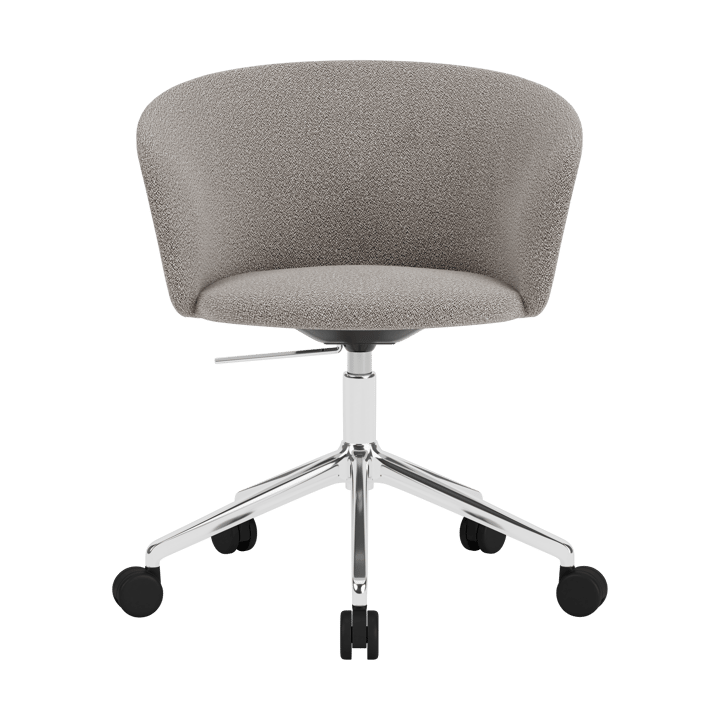 Kendo Swivel office chair with 5 wheels - Porcelain-polished aluminium - Hem