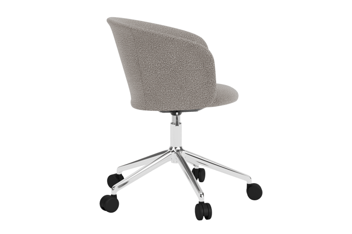 Kendo Swivel office chair with 5 wheels, Porcelain-polished aluminium Hem