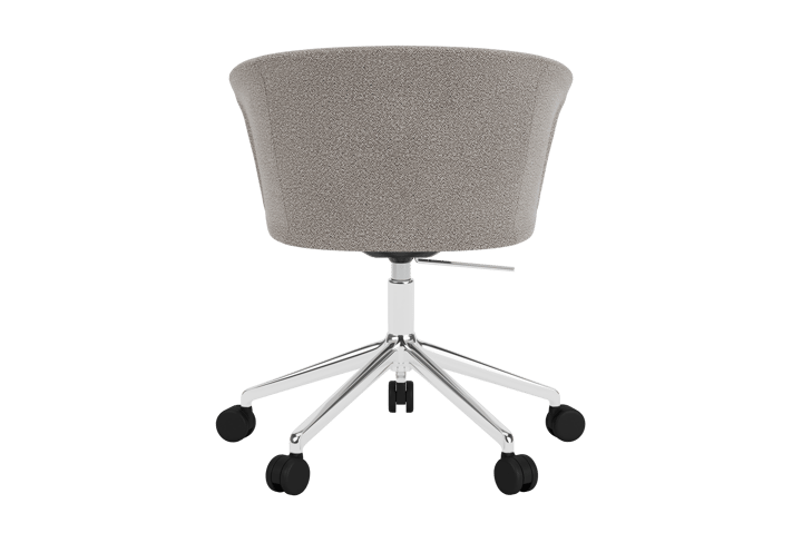 Kendo Swivel office chair with 5 wheels, Porcelain-polished aluminium Hem
