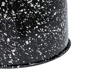 Last round stool Ø32x44 cm - Black-white splatter - Hem