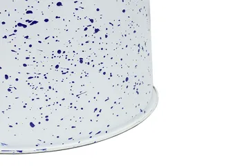 Last round stool Ø32x44 cm - White-blue splatter - Hem