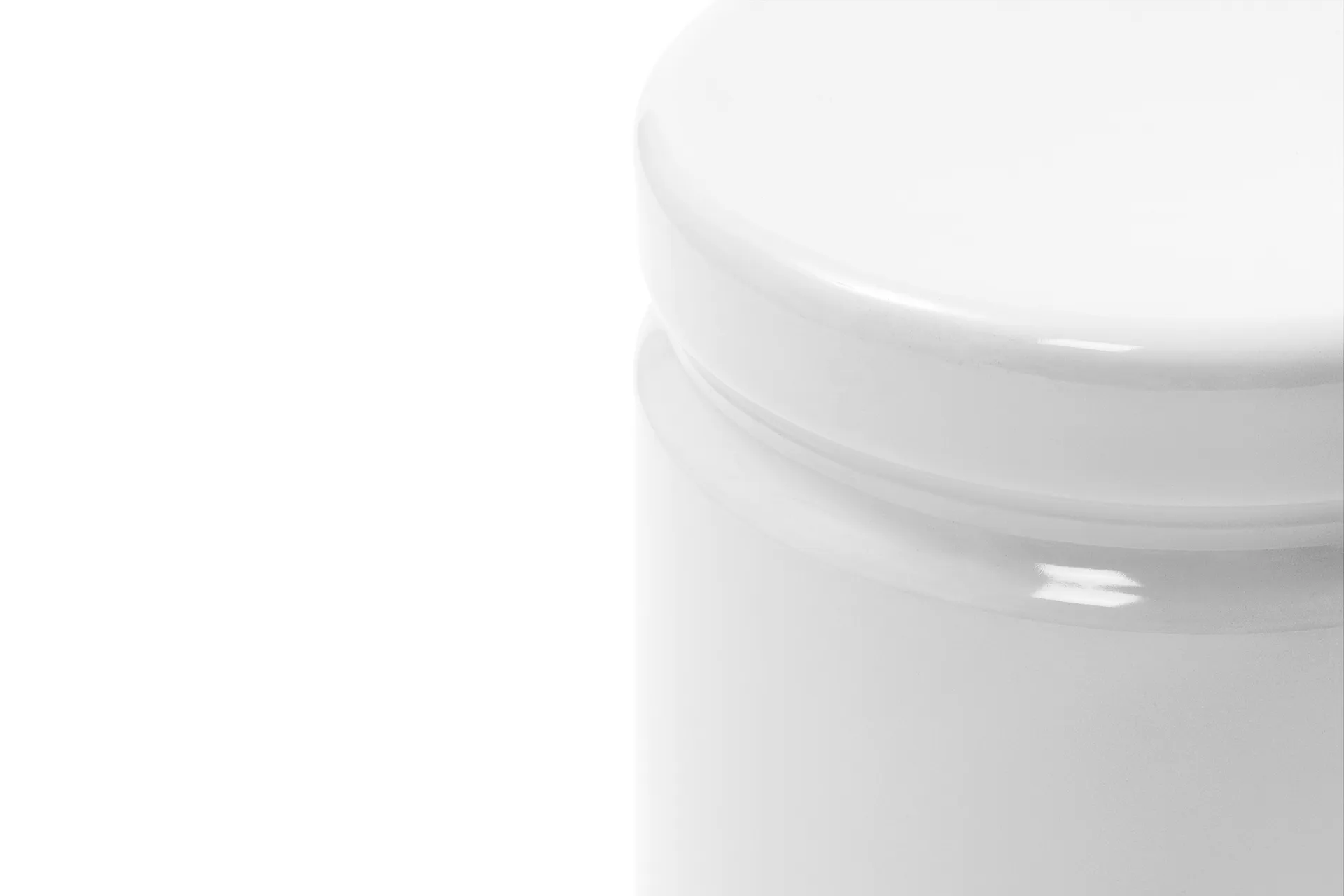 Last round stool Ø32x44 cm, White Hem