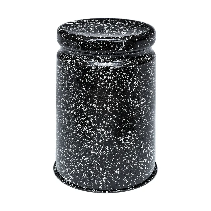 Last stool Ø32x44 cm - Black-white splatter, Ø32x44 cm - Hem
