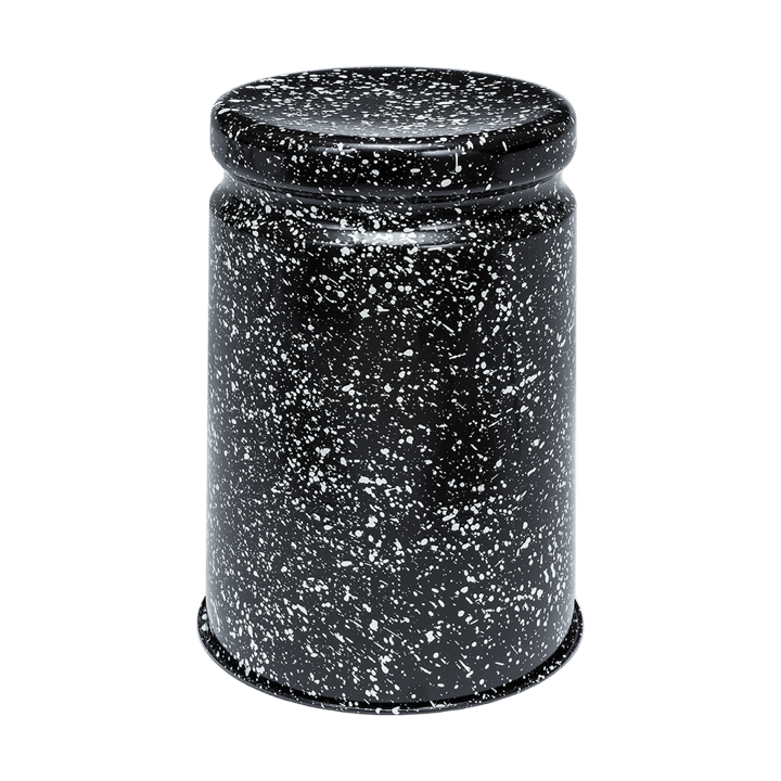 Last stool Ø32x44 cm - Black-white splatter - Hem