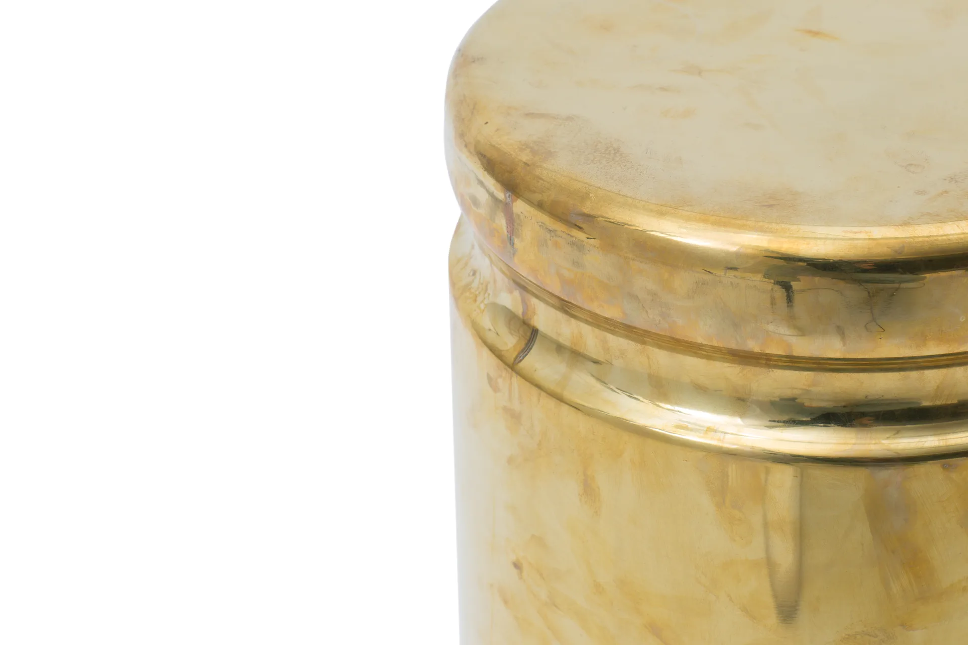 Last stool Ø32x44 cm, Brass Hem