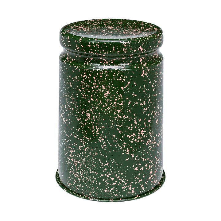 Last stool Ø32x44 cm - Green-pink splatter - Hem
