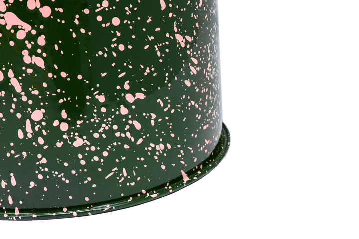 Last stool Ø32x44 cm, Green-pink splatter Hem