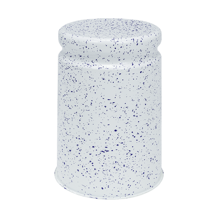 Last stool Ø32x44 cm - White-blue splatter - Hem