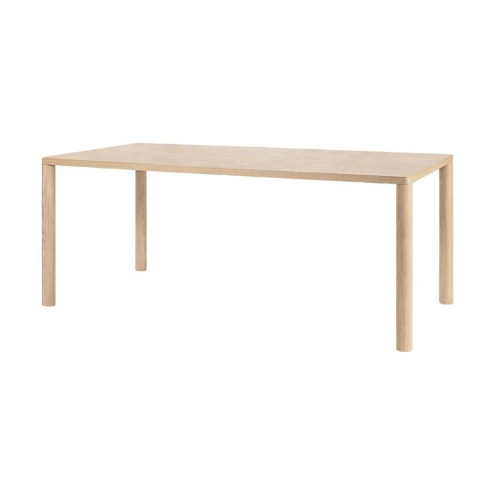 Log dining table 90x180 cm - Oak - Hem