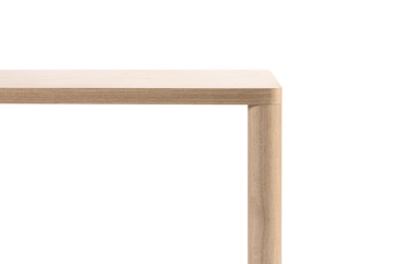 Log dining table 90x180 cm - Oak - Hem