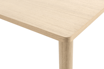 Log dining table 90x180 cm - Oak - Hem