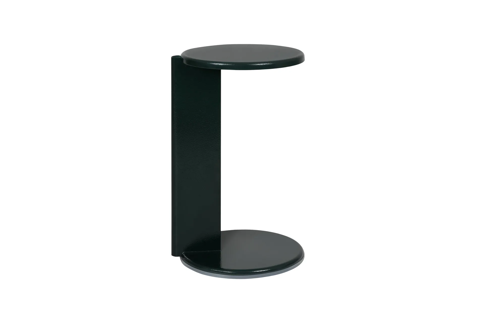 Lolly side table 56 cm, Black green gloss Hem