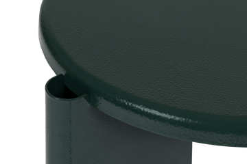 Lolly side table 56 cm - Black green gloss - Hem