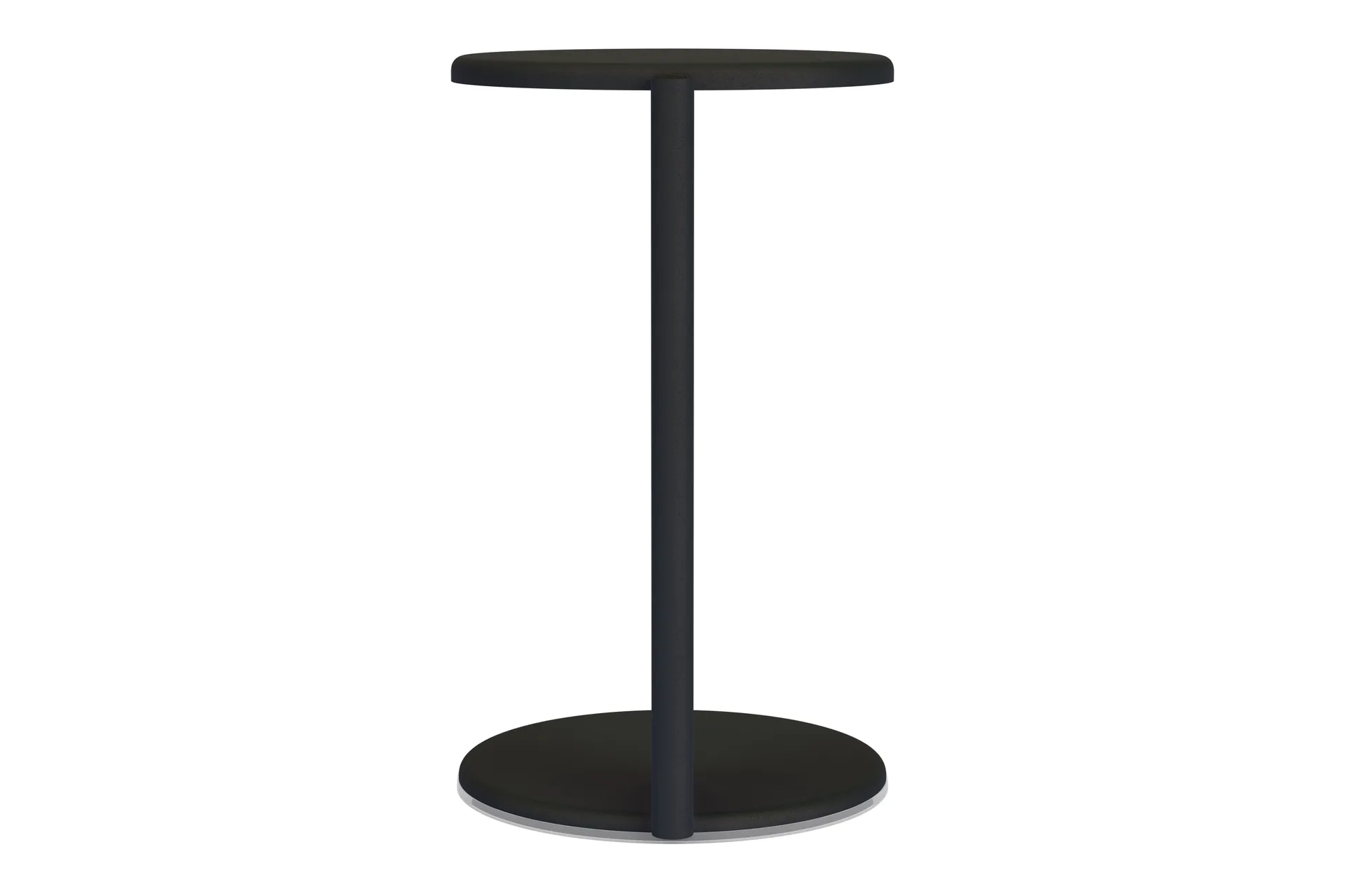 Lolly side table 56 cm, Black grey matte Hem