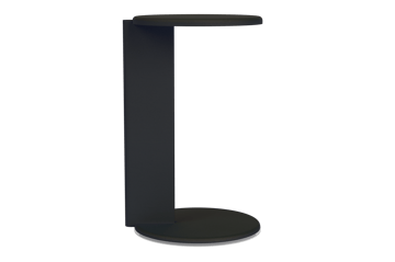Lolly side table 56 cm - Black grey matte - Hem