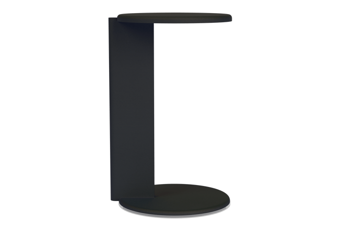 Lolly side table 56 cm, Black grey matte Hem