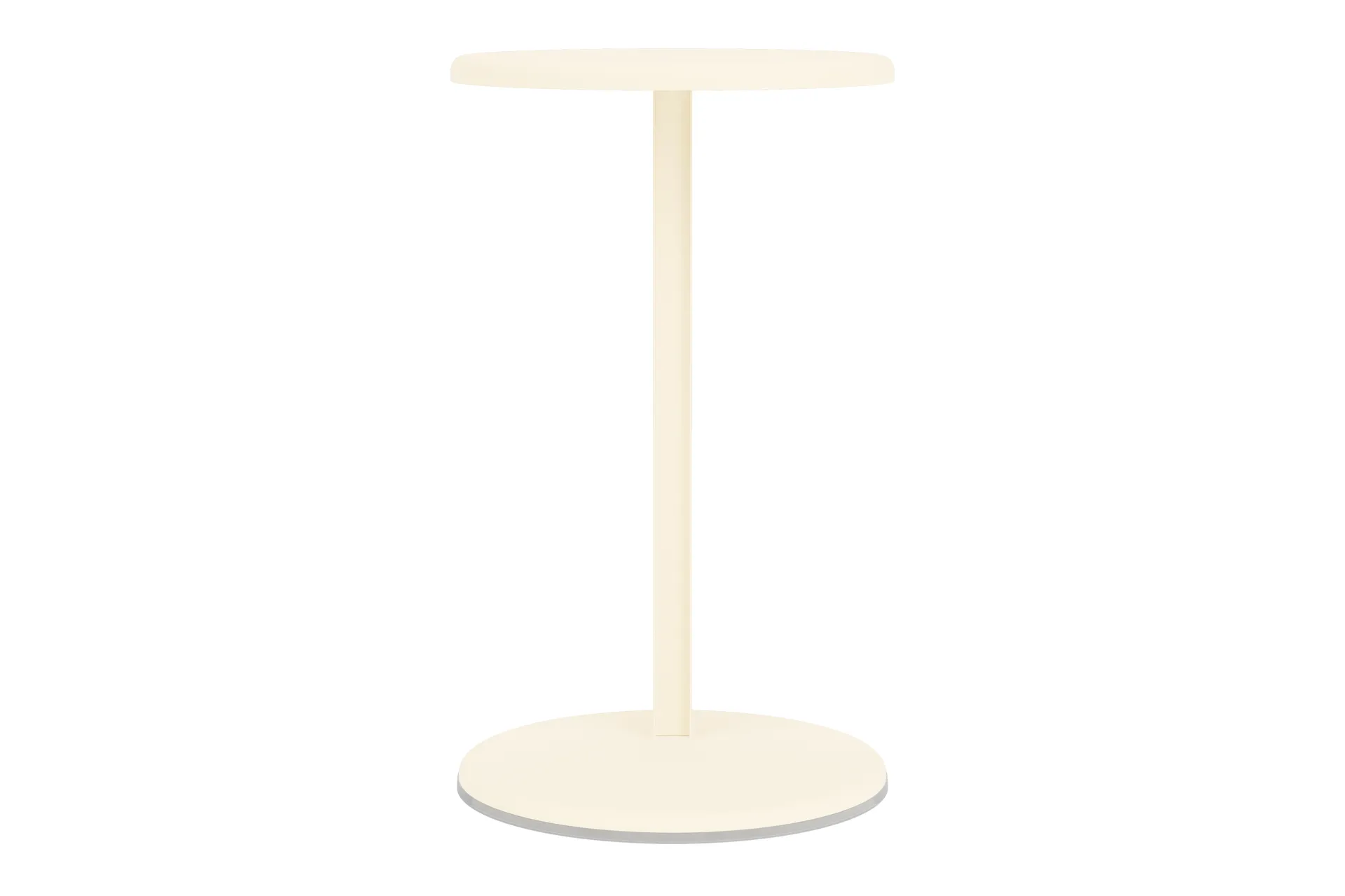 Lolly side table 56 cm, Cream matte Hem