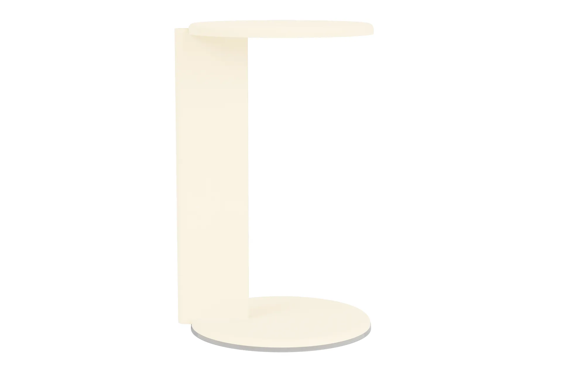 Lolly side table 56 cm, Cream matte Hem