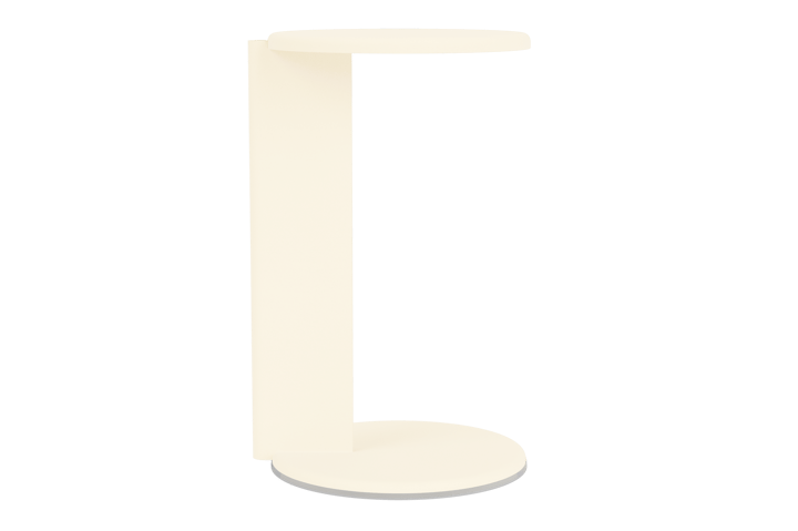 Lolly side table 56 cm, Cream matte Hem