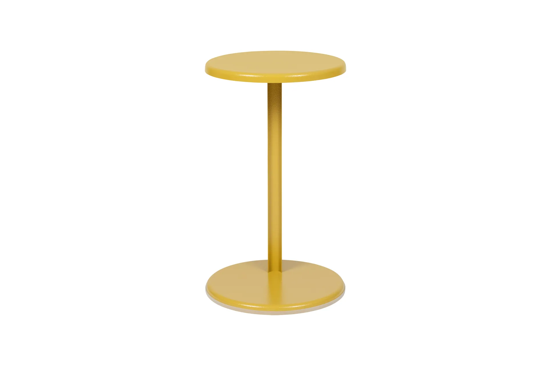 Lolly side table 56 cm, Ochre yellow gloss Hem