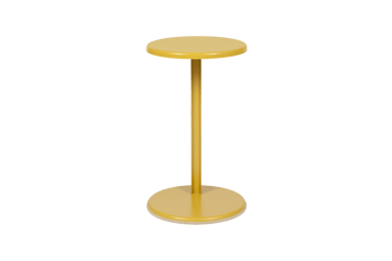 Lolly side table 56 cm - Ochre yellow gloss - Hem