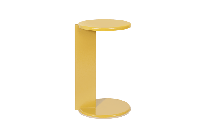 Lolly side table 56 cm, Ochre yellow gloss Hem