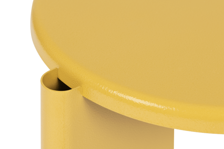 Lolly side table 56 cm, Ochre yellow gloss Hem
