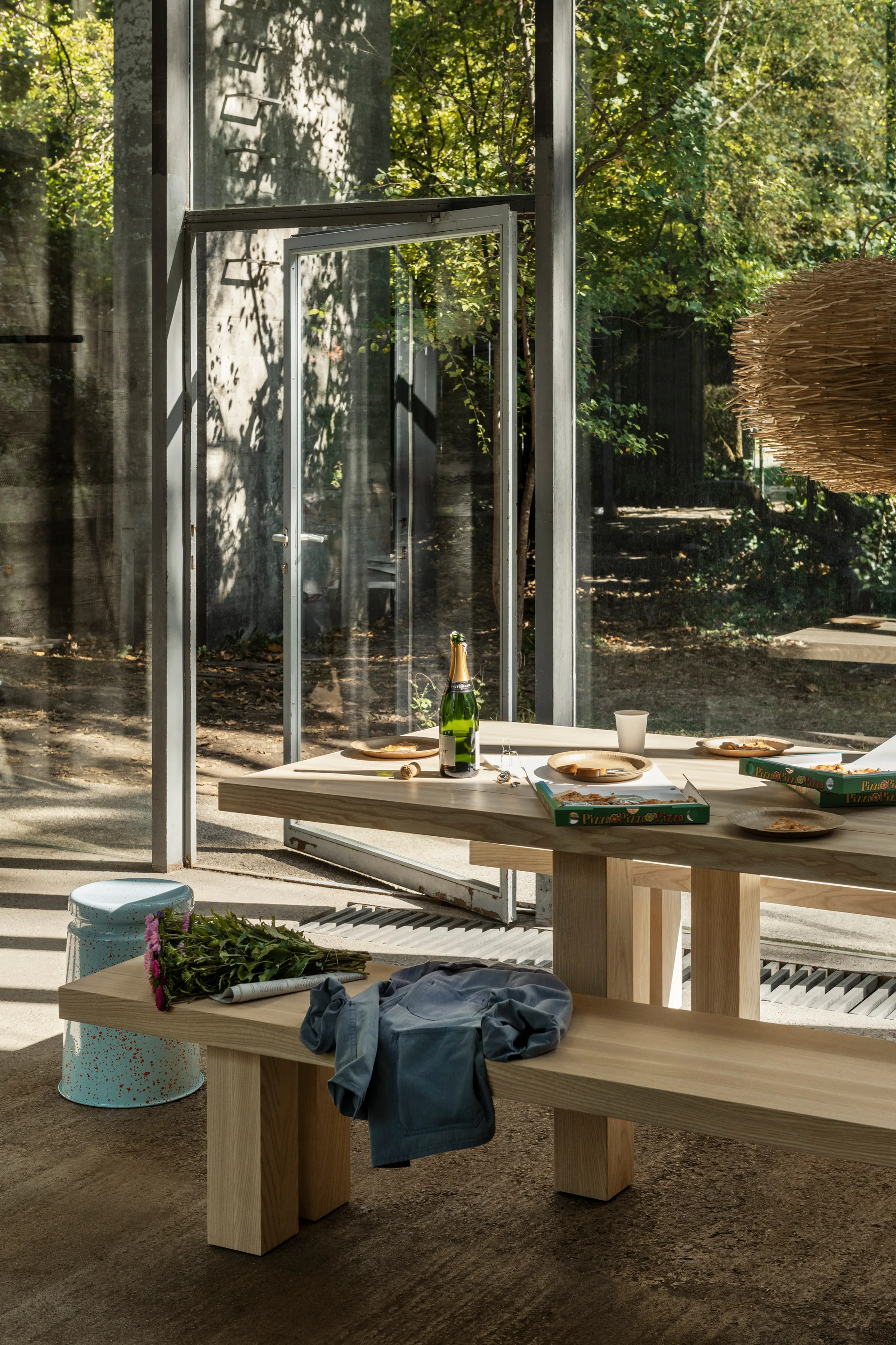 Max bench 43x250 cm, Ash Hem