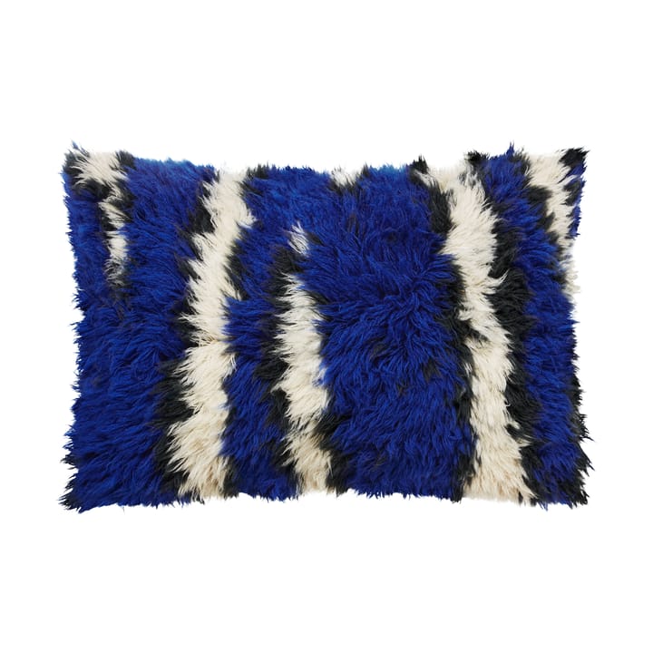 Monster cushion Large 40x60 cm - Ultramarine blue-off white - Hem