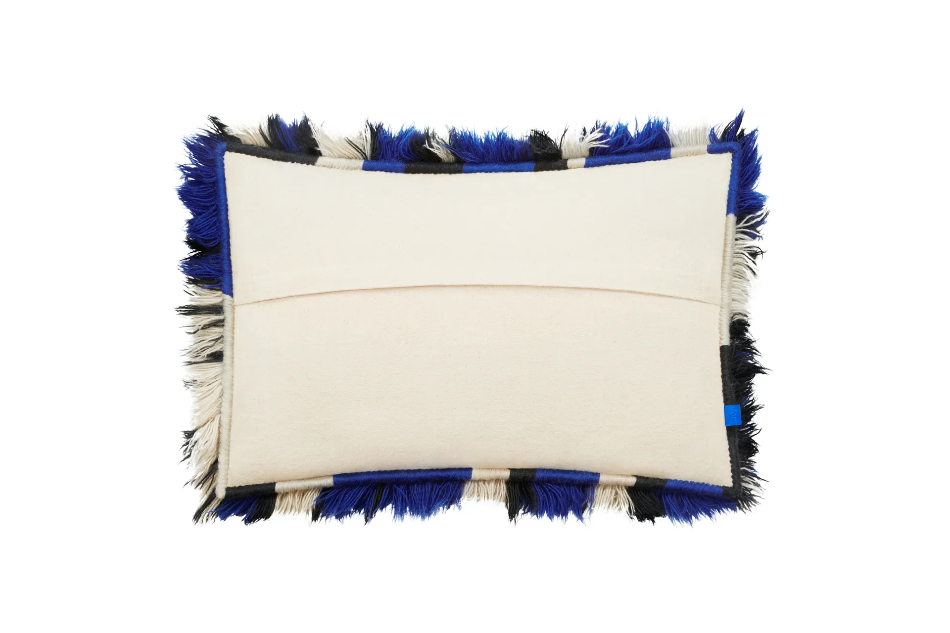 Monster cushion Large 40x60 cm, Ultramarine blue-off white Hem