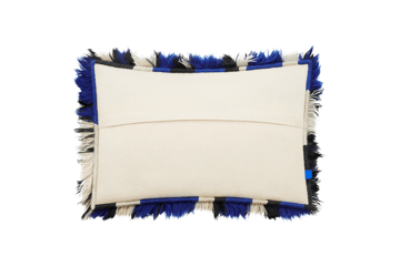 Monster cushion Large 40x60 cm - Ultramarine blue-off white - Hem