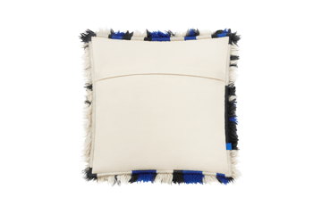 Monster cushion Medium 50x50 cm - Ultramarine blue-off white - Hem