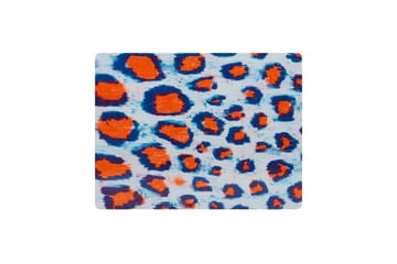 Monster placemat 30x40 cm 2-pack - Coral-white-ultramarine blue - Hem