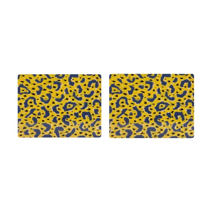 Monster placemat 30x40 cm 2-pack - Ochre yellow-grey-black - Hem