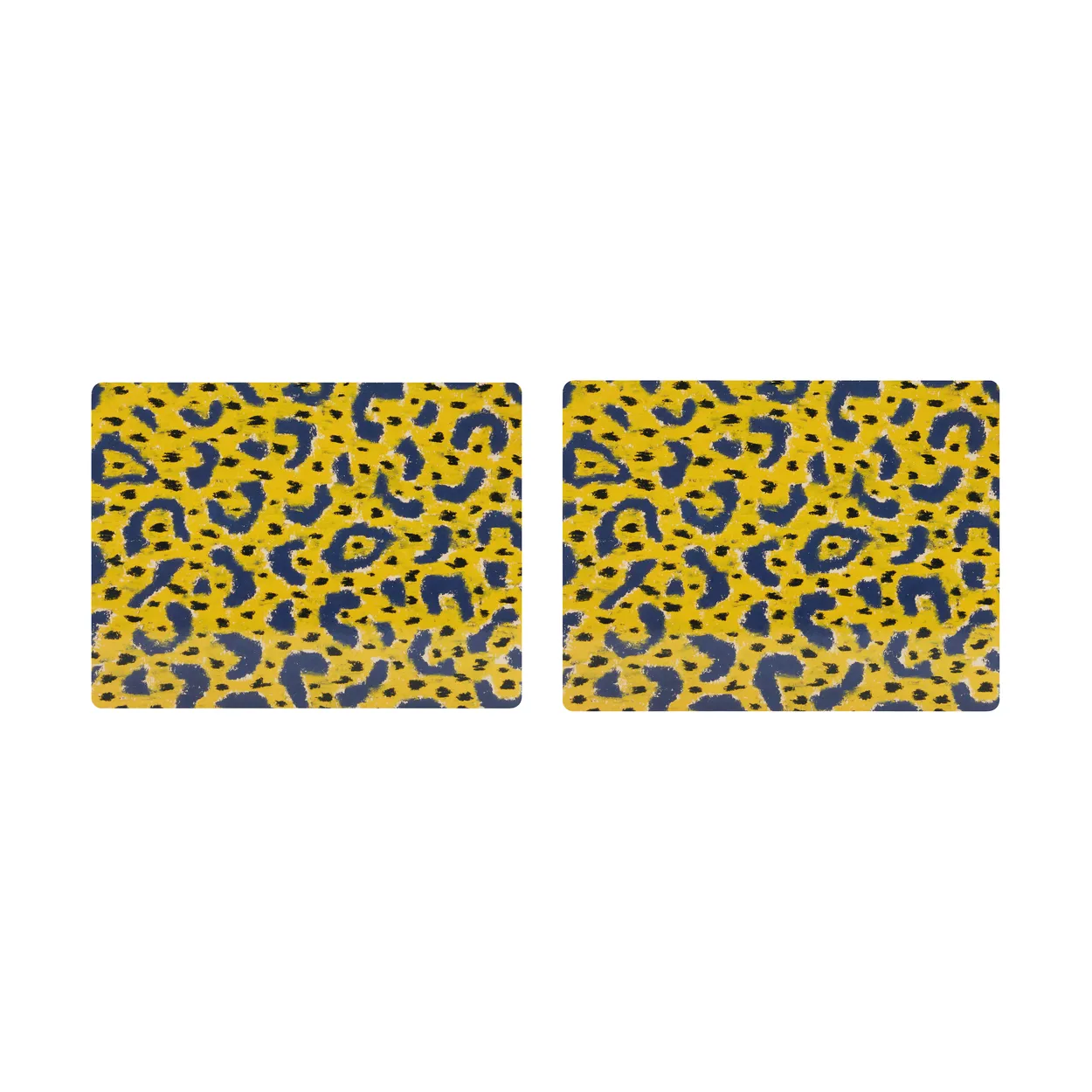 Hem Monster placemat 30x40 cm 2-pack Ochre yellow-grey-black