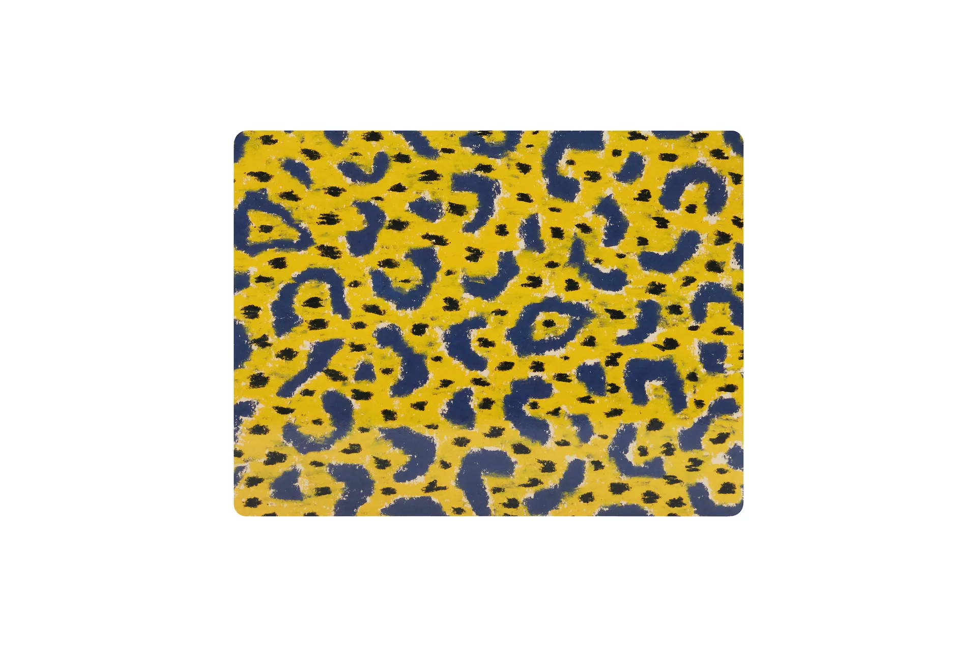 Monster placemat 30x40 cm 2-pack, Ochre yellow-grey-black Hem