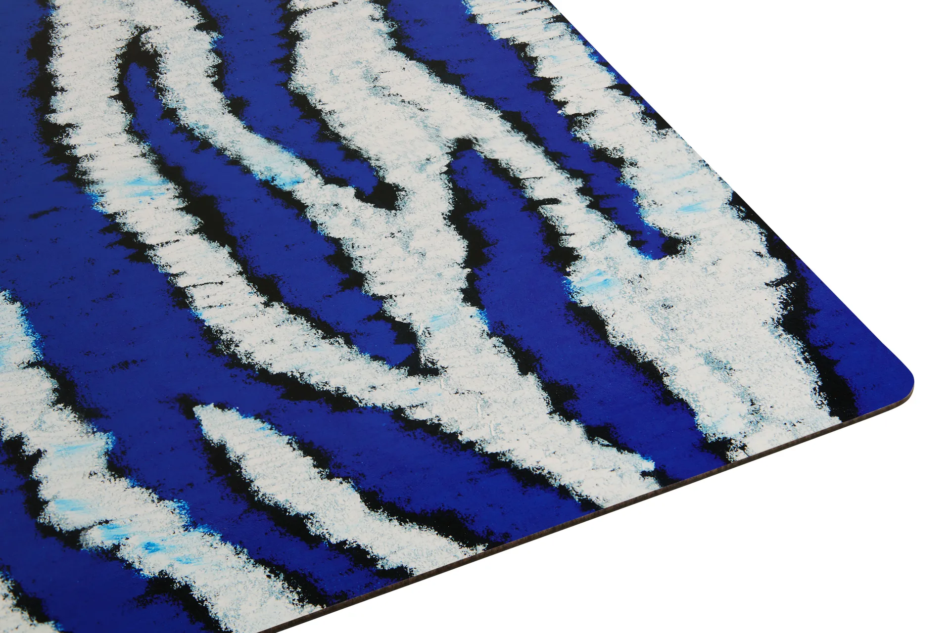 Monster placemat 30x40 cm 2-pack, Ultramarine blue-white Hem