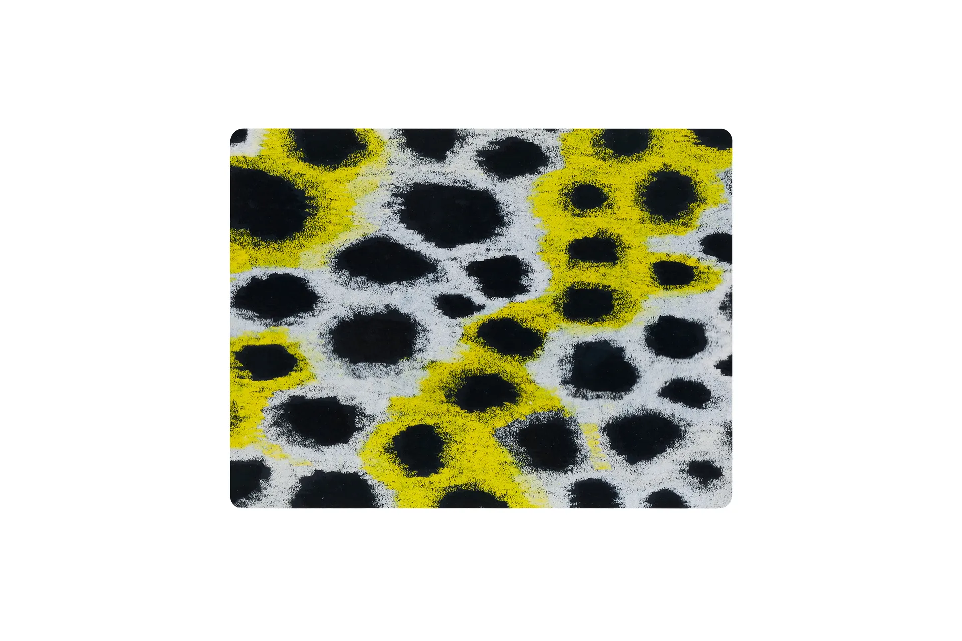 Monster placemat 30x40 cm 2-pack, White-yellow-black Hem