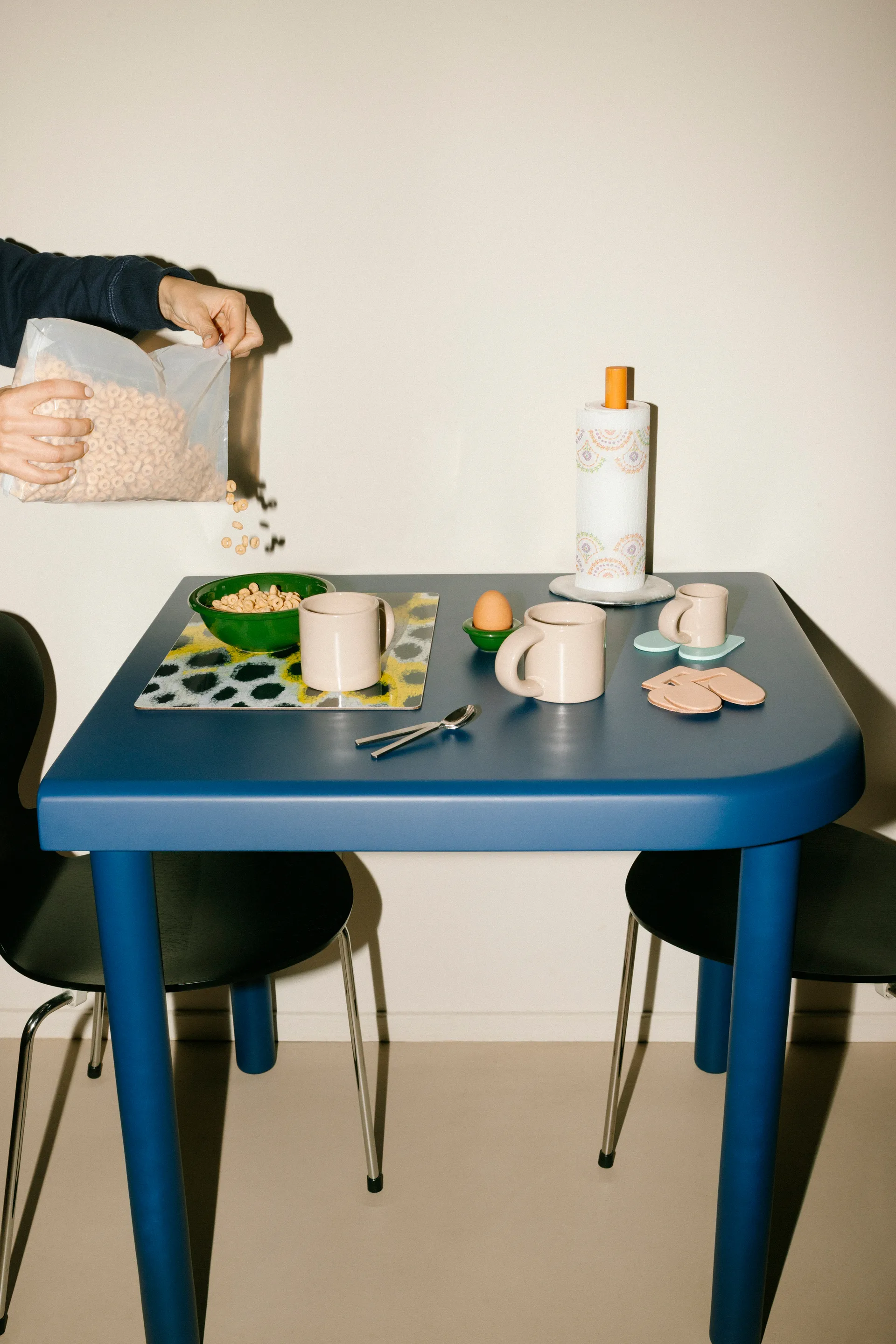 Monster placemat 30x40 cm 2-pack, White-yellow-black Hem