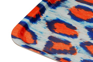 Monster tray Medium 37x53 cm - Coral-white-ultramarine blue - Hem