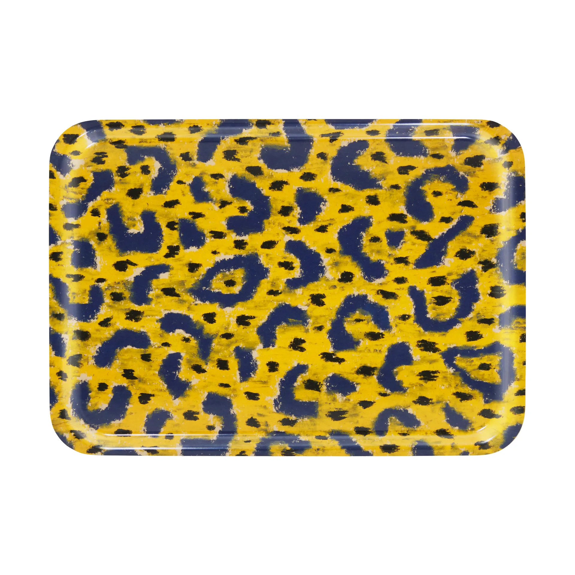 Monster tray Medium 37x53 cm, Ochre yellow-grey-black Hem